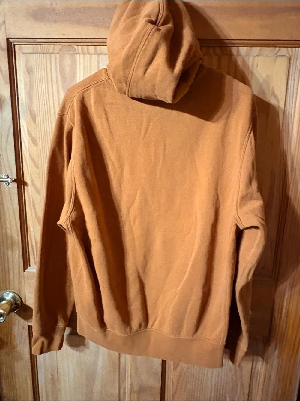 SBAGLIEN1 Nike Hooded Sweatshirt in Rust Brown with White Logo